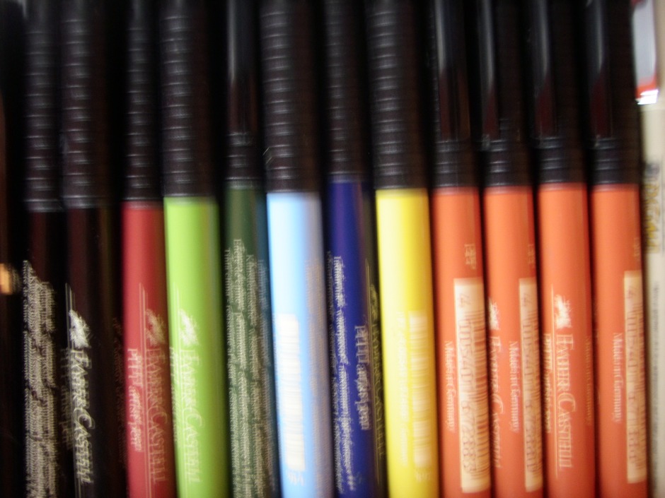 PITT pens, Sharpie, Zig, Staedtler, and Copic are some of the brands I use and recomme